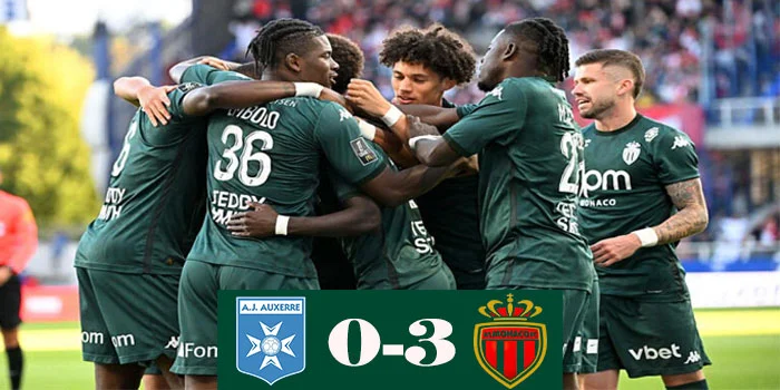 Ligue 1 – Hasil Pertandingan Auxerre 0-3 AS Monaco, Tanggal 15 September 2024